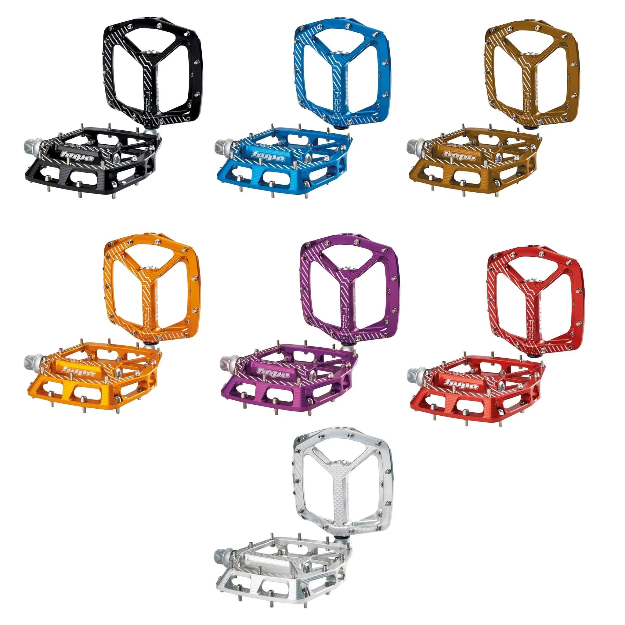hope purple pedals Hope F22 Flat Pedals