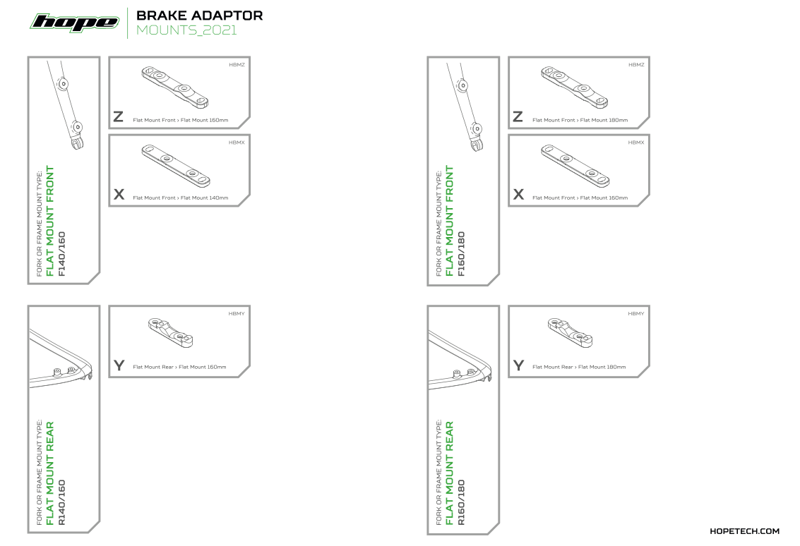 Hope Disc Brake Adapter - IS To Post Mount Conversion For Mountain Bike Brakes