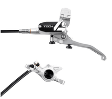 Load image into Gallery viewer, Hope Tech 4 X2 MTB Brakes: 183F/183R - Silver/non-Braided - monkamoo.com
