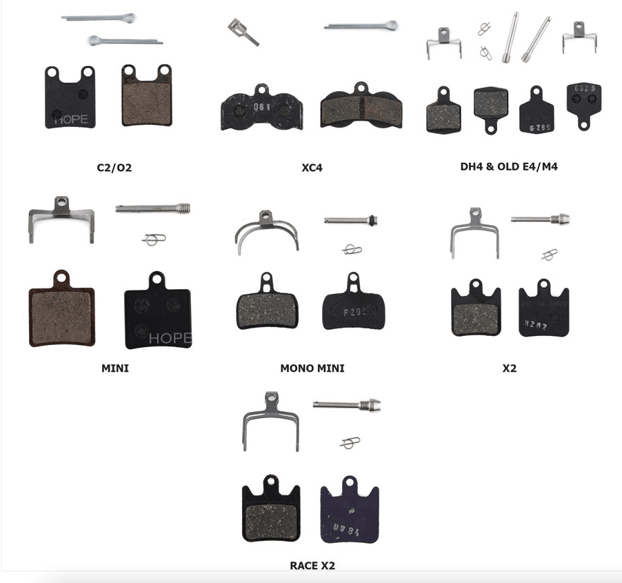 Mtb brake top pad types