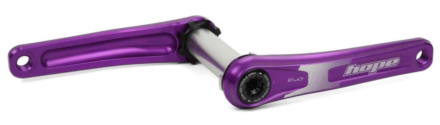 hope evo crankset purple
