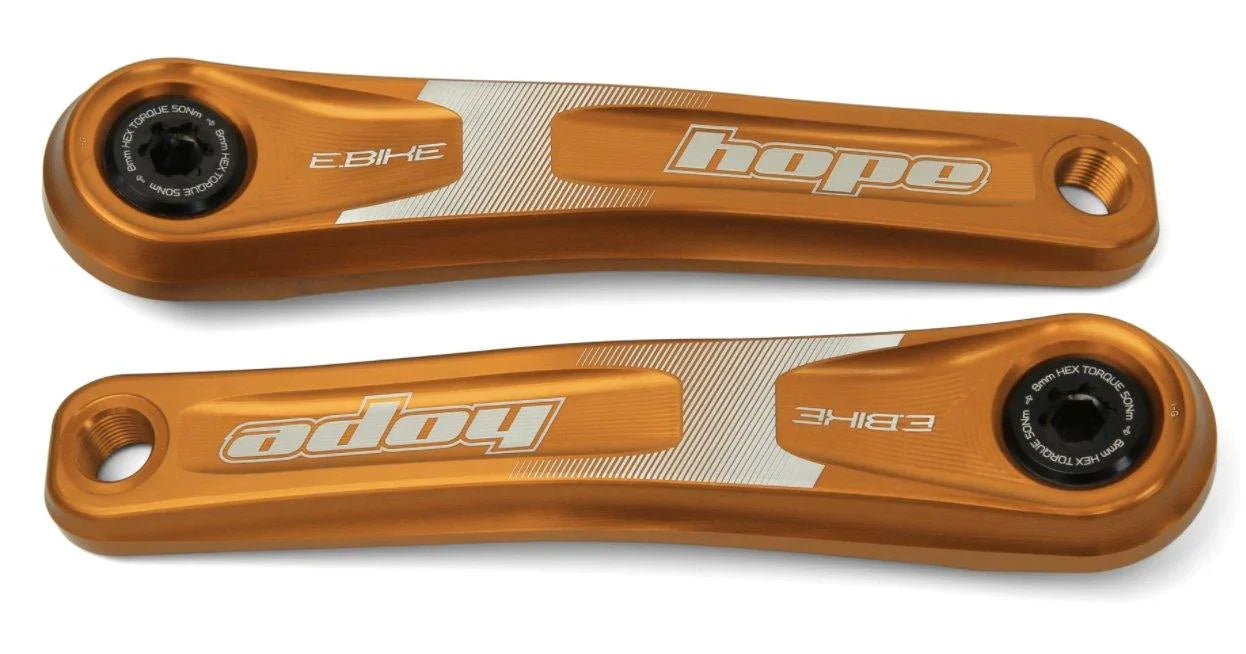 HOPE E-Bike クランク155mm スタンダードオフセット オレンジ Hope Tech EBike E-Crankset - Standard Offset – monkamoo.com